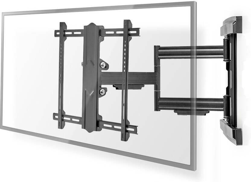 Nedis Draai- en Kantelbare TV-Muurbeugel | 37-80 " | Zwart | 1 stuks TVWM6550BK