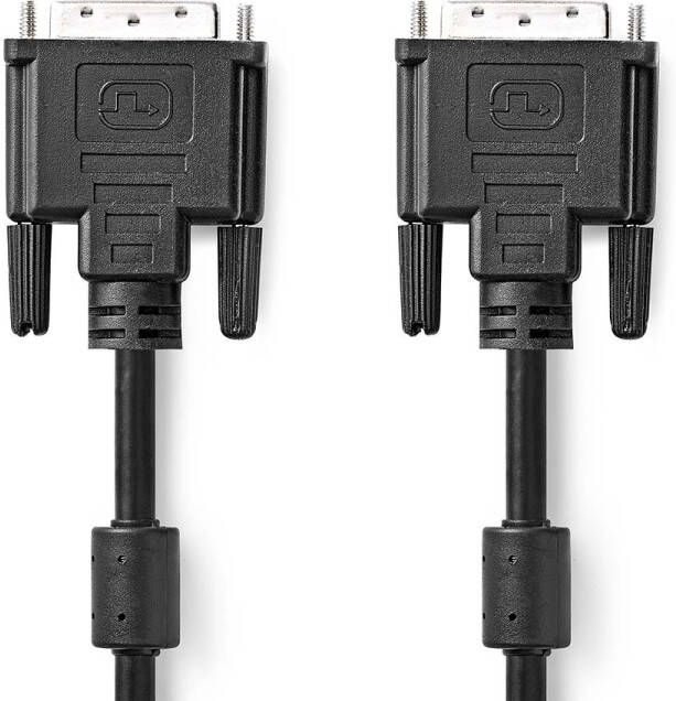 Nedis DVI-Kabel | DVI-D 24+1-Pins Male | DVI-D 24+1-Pins Male | 10 m | 1 stuks CCGP32001BK100