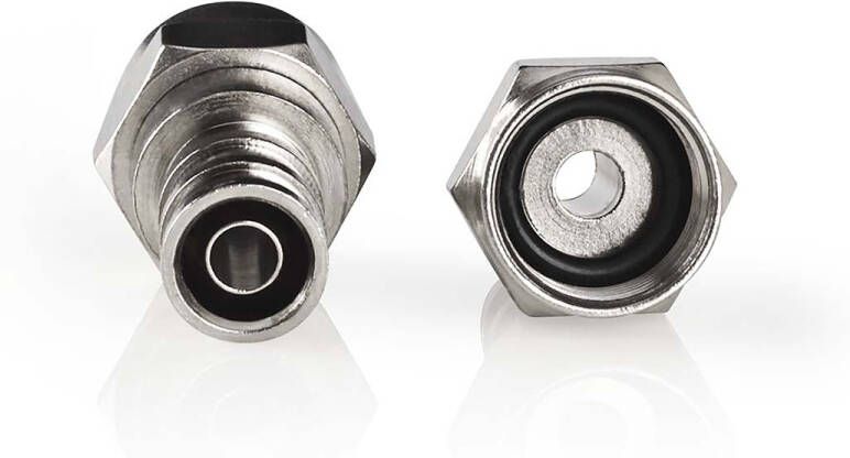 Nedis F-Connector | Male | Krimp | 7.0 mm | Zilver | 2 Stuks | 1 stuks CSBW41916ME