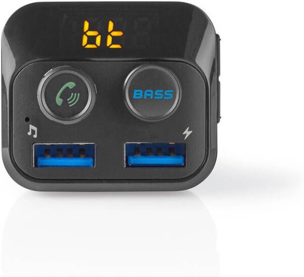 Nedis FM-Audiotransmitter voor Auto | Gefixeerd | 1.0 " | Bluetooth | 1 stuks CATR120BK