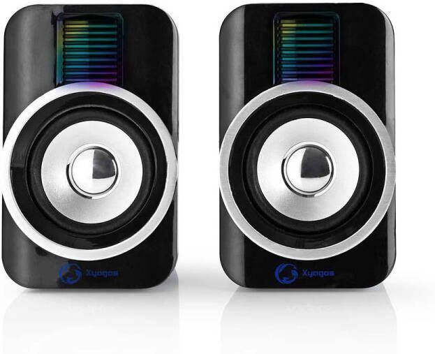 Nedis Gaming Speaker | 2.0 | 3 5 mm Male | 30 W | 1 stuks GSPR20020BK