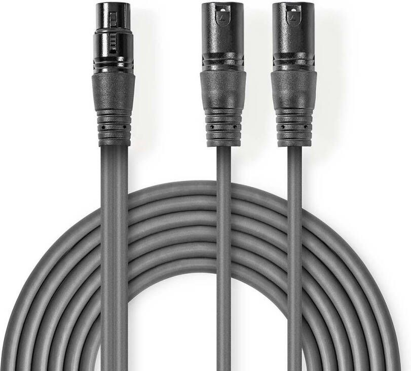 Nedis Gebalanceerde Audiokabel | 2x XLR 3-Pins Male naar XLR 3-Pins Female | 1.5 m | 1 stuks COTH15020GY15