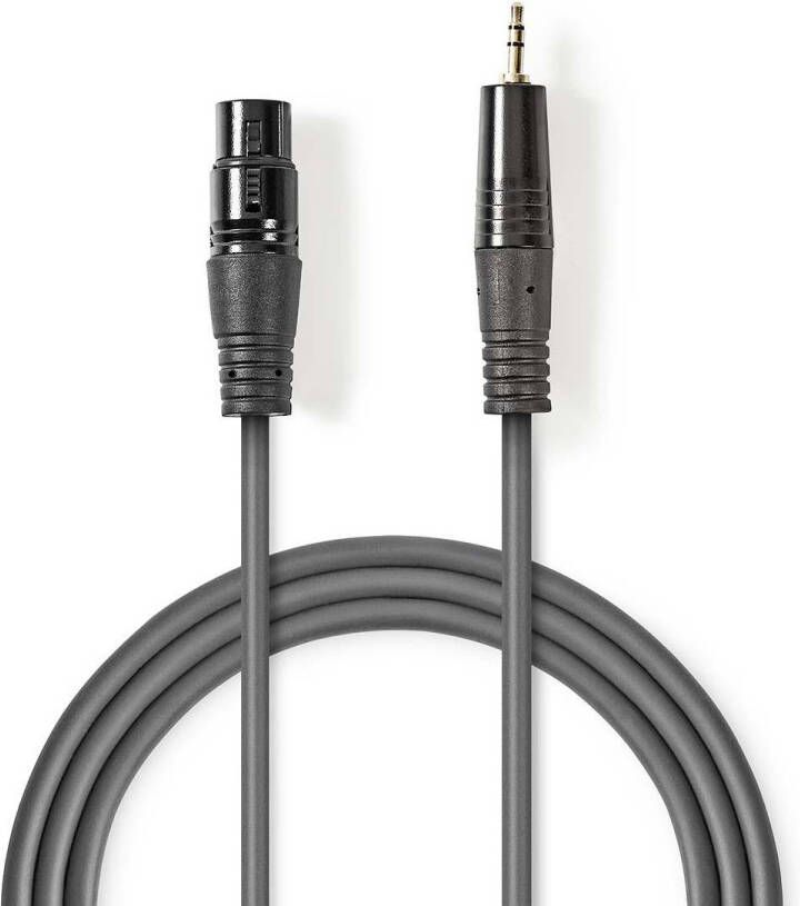 Nedis Gebalanceerde Audiokabel | XLR 3-Pins Female naar 3 5 mm Male | 1 m | 1 stuks COTH15320GY10