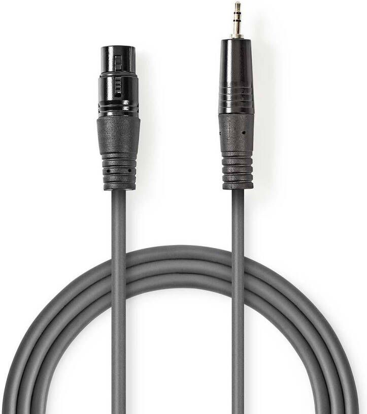 Nedis Gebalanceerde Audiokabel | XLR 3-Pins Male naar 3 5 mm Male | 1.5 m | 1 stuks COTH15300GY15