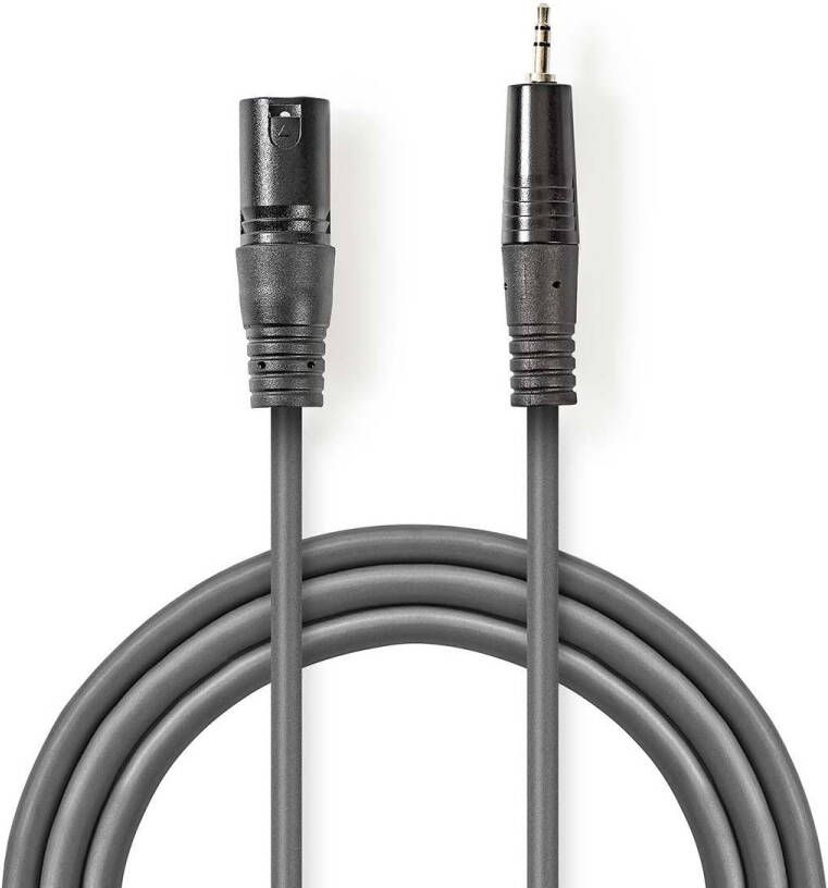 Nedis Gebalanceerde Audiokabel | XLR 3-Pins Male naar 3 5 mm Male | 3 m | 1 stuks COTH15300GY30