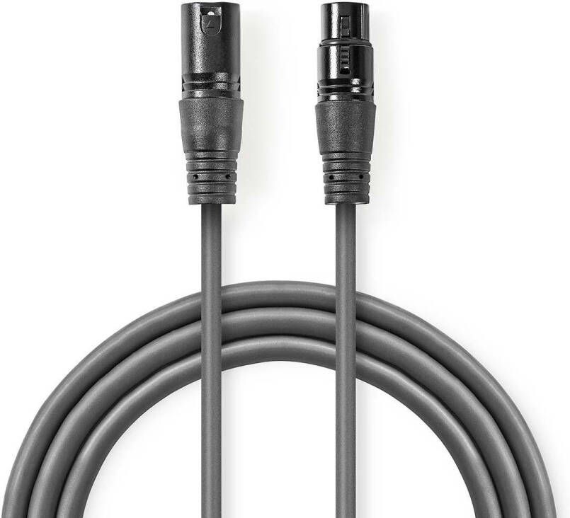 Nedis Gebalanceerde Audiokabel | XLR 3-Pins Male naar XLR 3-Pins Female | 0.5 m | 1 stuks COTH15010GY05