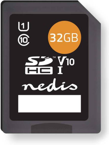 Nedis Geheugenkaart | SDHC | 32 GB | UHS-I | 1 stuks MSDC32100BK