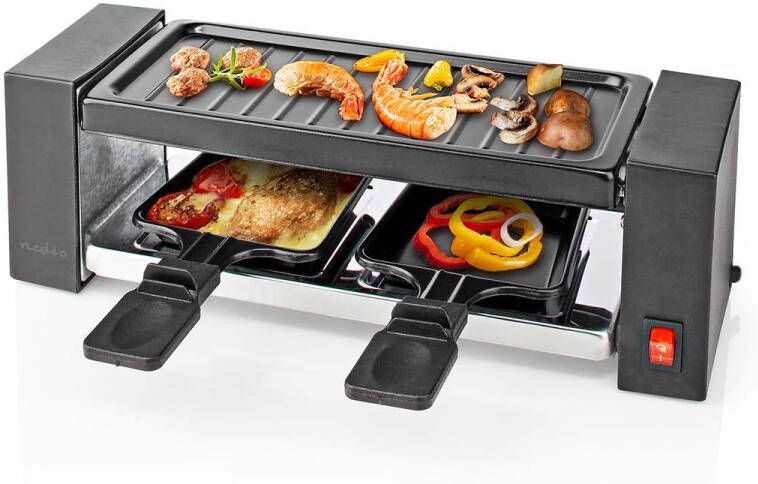 Nedis Gourmet Raclette | Grill | 2 Personen | 1 stuks FCRA210FBK2