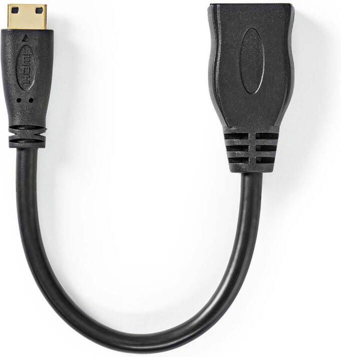 Nedis High Speed HDMI-Kabel met Ethernet | 0.2 m | 1 stuks CVGP34590BK02