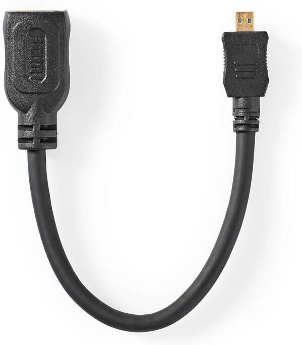 Nedis High Speed ??HDMI-Kabel met Ethernet | 0.2 m | 50 stuks CVGT34790BK02