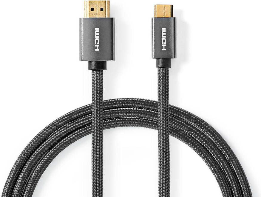 Nedis High Speed ??HDMI-Kabel met Ethernet | 2 m | 1 stuks CVTB34500GY20