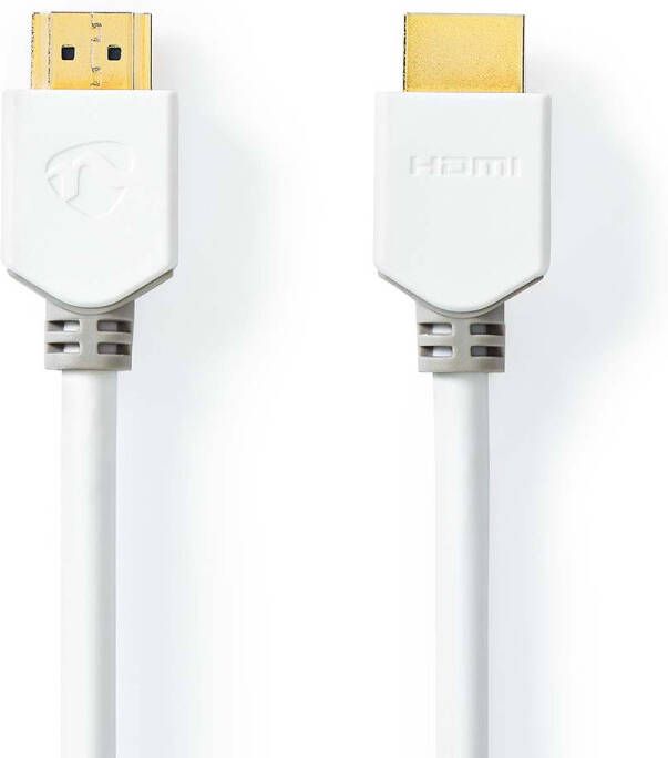 Nedis High Speed ??HDMI-Kabel met Ethernet | 3 m | Wit | 1 stuks CVBW34000WT30