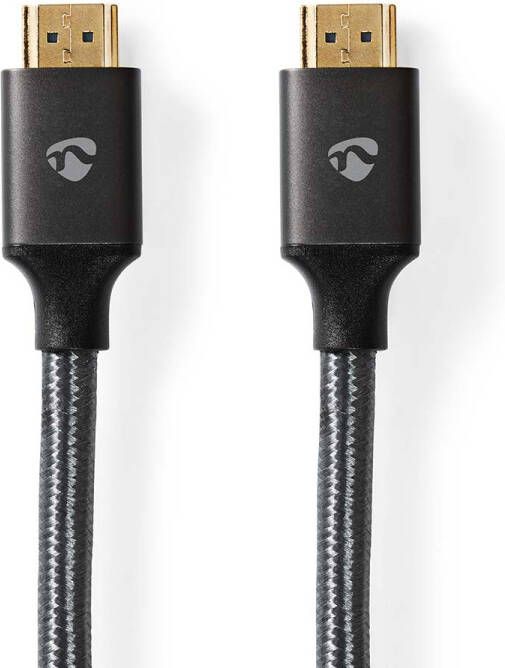 Nedis High Speed ??HDMI-Kabel met Ethernet | ARC | 1 m | Katoen | 1 stuks CVTB34000GY10