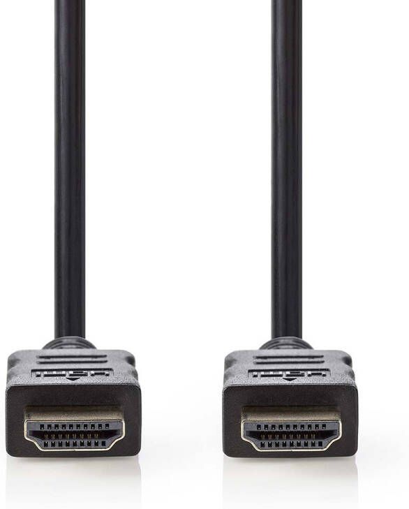 Nedis High Speed HDMI-Kabel met Ethernet | HDMI Connector | HDMI Connector | 4K@30Hz | ARC | 10.2 Gbps | 7.50 m | Rond | PVC | Zwart | Label
