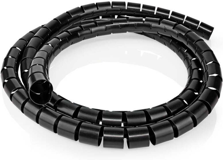 Nedis Kabelmanagement | Spiraalvormige sleeve | 1 Stuks | Maximale kabeldikte: 60 mm | PVC | Zwart SWB KS-10BLACK