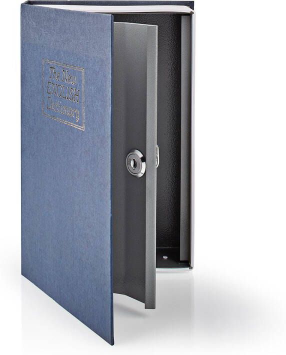 Nedis Kluis | Boekenkluis | Sleutelslot |1.6 l | Blauw Zilver | 1 stuks BOOKSEDM01BU