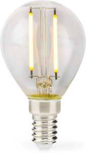 Nedis LED-Filamentlamp E14 | G45 | 2 W | 250 lm | 2700 K | 1 stuks LBFE14G451