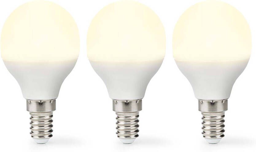 Nedis LED-Lamp E14 | G45 | 4.9 W | 470 lm | 2700 K | 3 stuks | 1 stuks LBE14G452P3