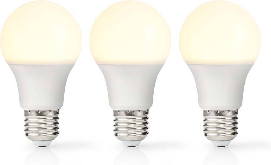 Nedis LED-Lamp E27 | A60 | 4.9 W | 470 lm | 2700 K | 3 stuks | 1 stuks LBE27A601P3