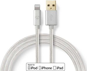 Nedis Lightning Kabel | Apple Lightning 8- Pins naar USB-A Male | 2 m | 1 stuks CCTB39300AL20