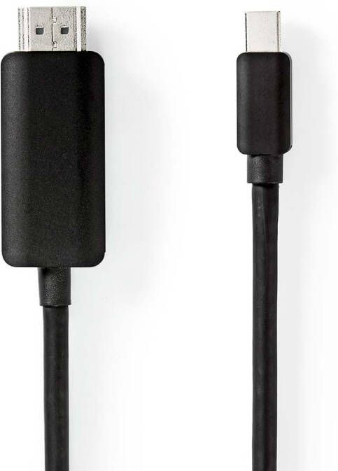 Nedis Mini DisplayPort-Kabel | Mini-DisplayPort Male naar HDMI | 48 Gbps | 2 m | 1 stuks CCGB37604BK20