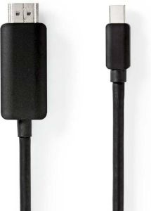 Nedis Mini DisplayPort-Kabel | Mini-DisplayPort Male naar HDMI | 48 Gbps | 2 m | 1 stuks CCGP37604BK20