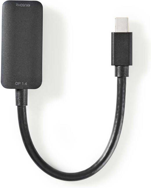 Nedis Mini DisplayPort-Kabel | Mini-DisplayPort Male naar HDMI Output | 48 Gbps | 0.2 m | 1 stuks CCGB37654BK02