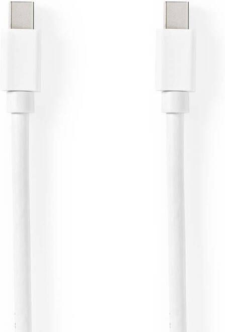 Nedis Mini DisplayPort-Kabel | Mini-DisplayPort Male naar Mini-DisplayPort Male | 48 Gbps | 2 m | 1 stuks CCGB37504WT20