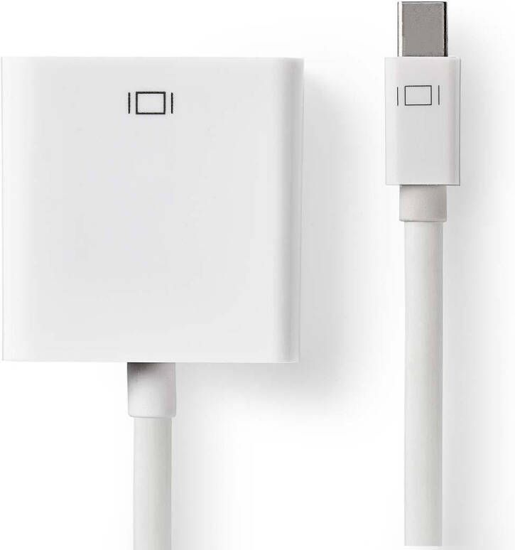Nedis Mini DisplayPort-Kabel | Mini-DisplayPort Male naar VGA Female 15p | 21.6 Gbps | 0.2 m | 1 stuks CCGP37850WT02