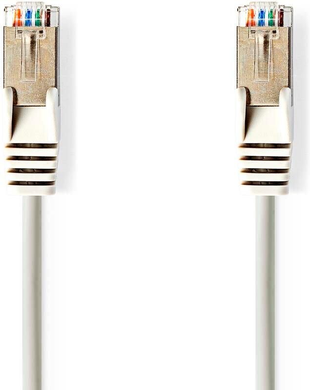 Nedis CAT5e Netwerkkabel | SF UTP | RJ45 Male | RJ45 Male | 1.50 m | Rond | PVC | Grijs | Label CCGL85121GY15
