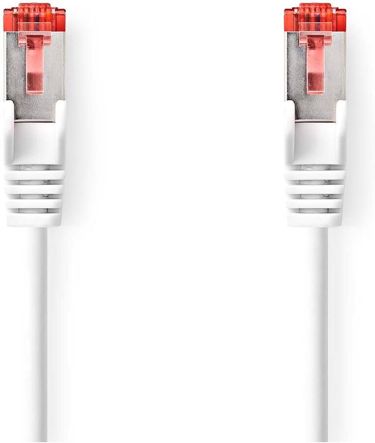 Nedis CAT6 Netwerkkabel | RJ45 Male | RJ45 Male | S FTP | 1.00 m | Rond | LSZH | Wit | Label CCGL85221WT10