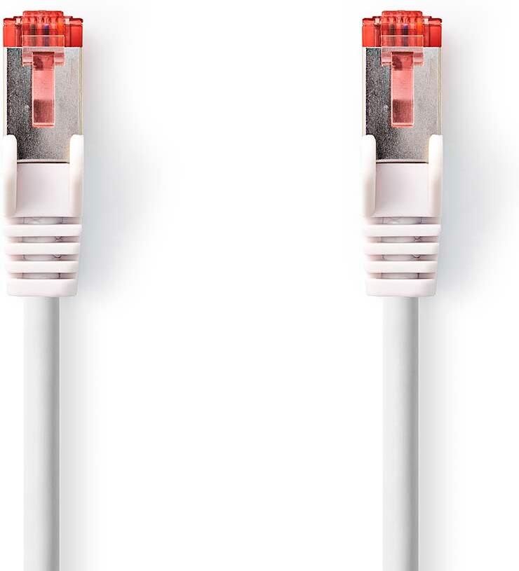 Nedis CAT6 Netwerkkabel | RJ45 Male | RJ45 Male | S FTP | 1.50 m | Rond | LSZH | Wit | Label CCGL85221WT15