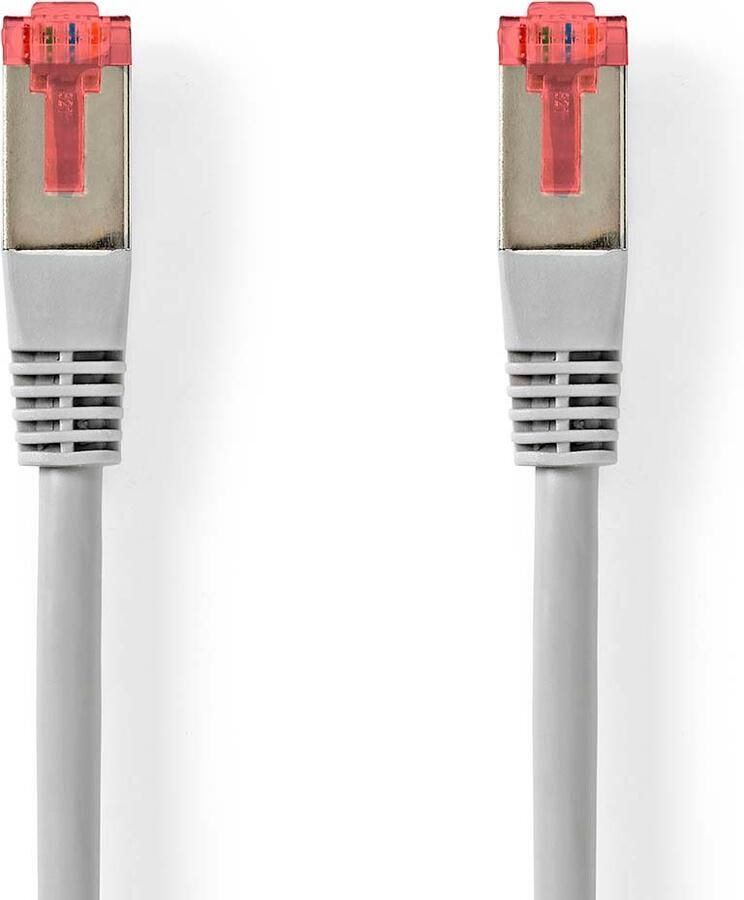 Nedis CAT6 Netwerkkabel | RJ45 Male | RJ45 Male | SF UTP | 0.25 m | Rond | PVC | Grijs | Label CCGL85220GY025
