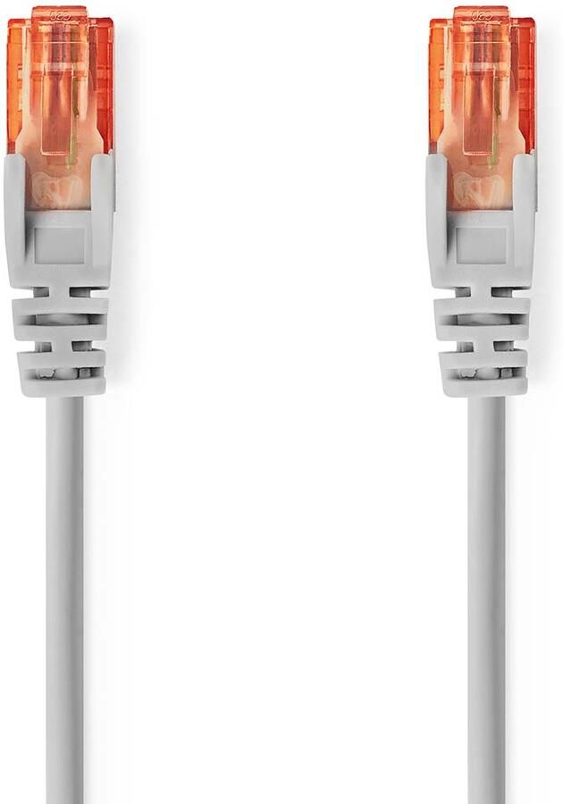 Nedis CAT6 Netwerkkabel | RJ45 Male | RJ45 Male | U UTP | 0.50 m | Rond | PVC | Grijs | Label CCGL85230GY05