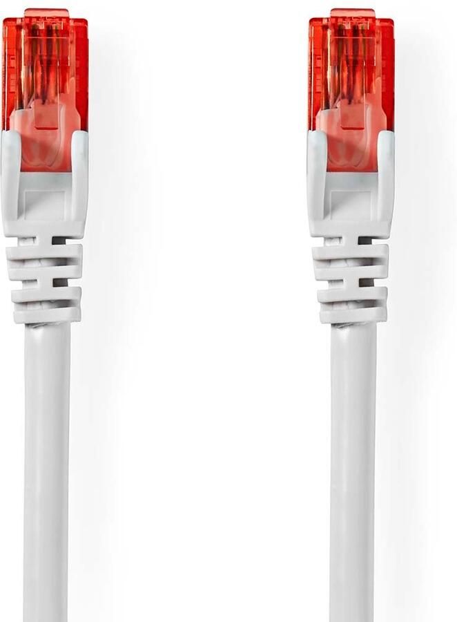 Nedis CAT6 Netwerkkabel | RJ45 Male | RJ45 Male | U UTP | 30.0 m | Rond | PVC | Wit | Label CCGL85200WT300