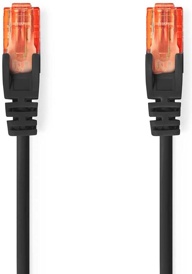 Nedis CAT6 Netwerkkabel | RJ45 Male | RJ45 Male | U UTP | 1.50 m | Rond | PVC | Zwart | Label CCGL85200BK15