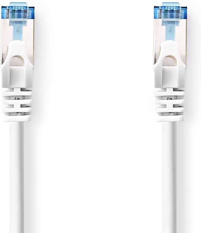 Nedis CAT6a netwerkkabel | S FTP | RJ45 Male | RJ45 Male | 15.0 m | Snagless | Rond | LSZH | Grijs | Label CCGL85330WT150