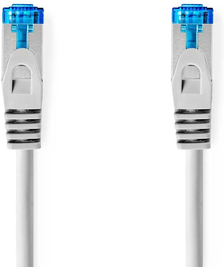 Nedis CAT6a netwerkkabel | S FTP | RJ45 Male | RJ45 Male | 15.0 m | Snagless | Rond | LSZH | Grijs | Label CCGL85330GY150