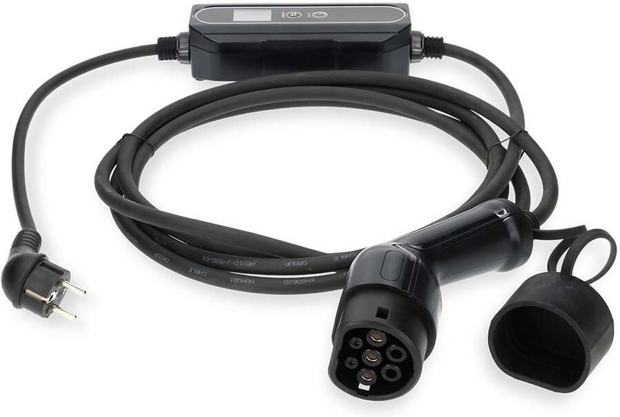 Nedis Draagbare oplader voor elektrische voertuigen | AT-N05V3V3-F 3G1.5 | 1380 2300 3680 W | 6 8 10 13 16 A | 1 Phase | 5.00 m | Zwart | - Foto 1