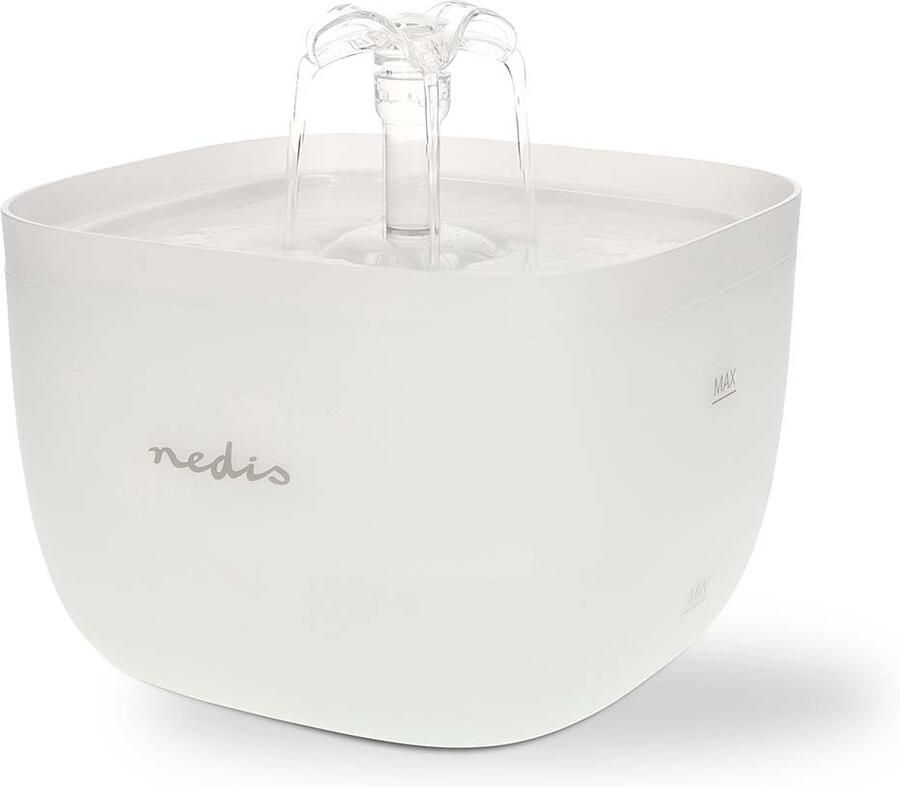 Nedis Drinkfontein voor kat en hond | 2.0 l | 40 dB | 1.50 m | Water Fontein | 1 Stuks PETWF21WT