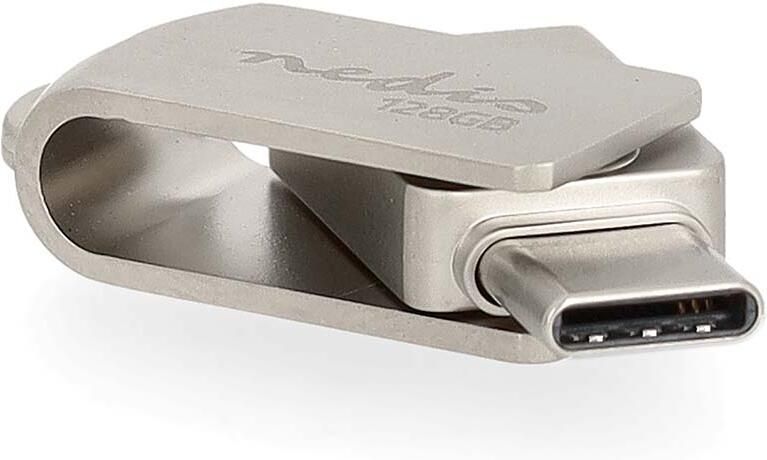 Nedis Flash Drive | 128 GB | USB-A USB-C™ | Leessnelheid: 110 MB s | Schrijfsnelheid: 30 MB s FDRIUC3128SI