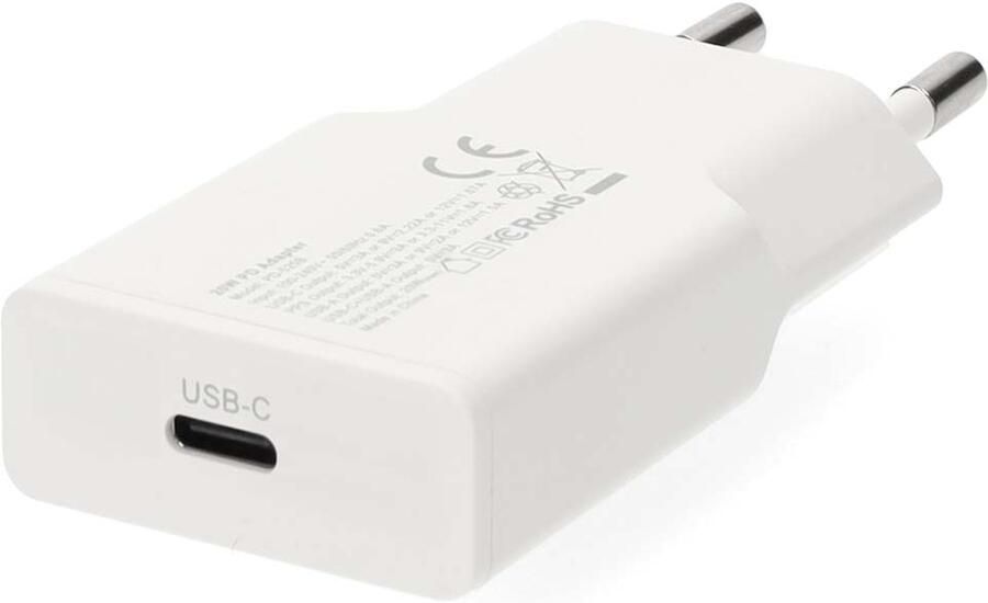 Nedis GaN-oplader | 20 W | PD3.0 | USB-C™ | Wit WCHAC20WT