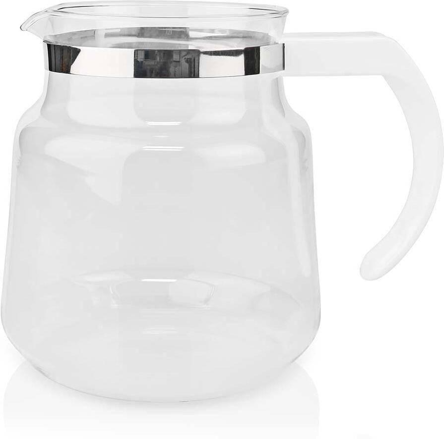 Nedis Glazen Koffiekan | Geschikt voor: Moccamaster K KB 1 0PL Excellent 10S | 1.2 l | Wit KACM100CPWT