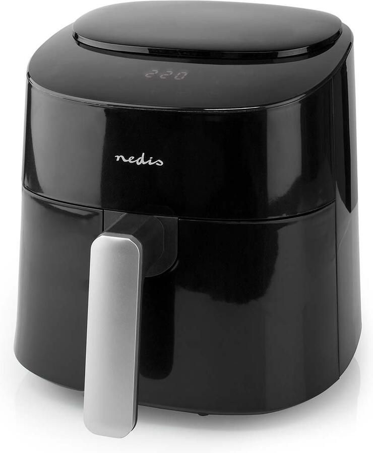 Nedis Heteluchtfriteuse | 4 2 l | Tijdschakelaar: 240 min | Aantal vooraf ingestelde programma&apos;s: 8 | Digitaal | Zwart KAAF160BK