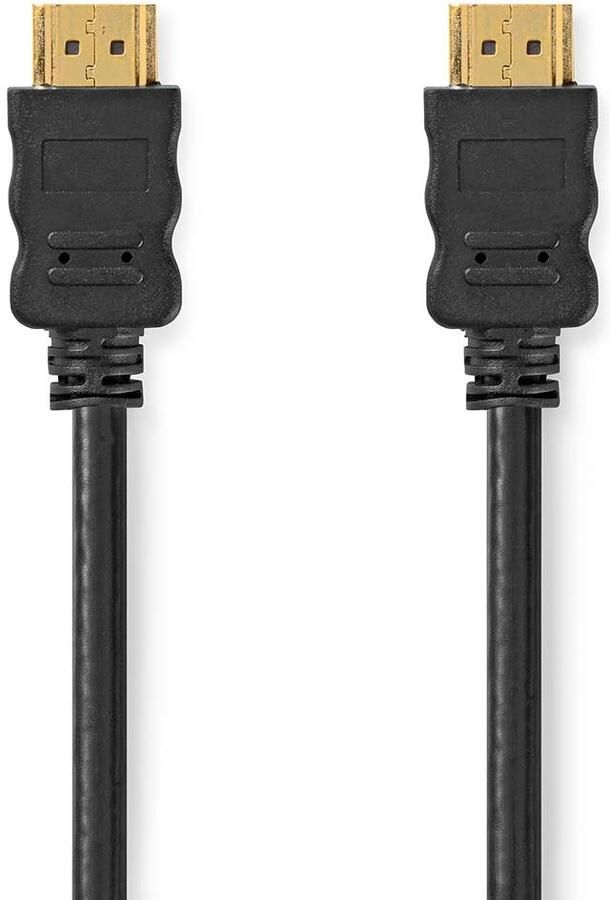 Nedis High Speed ??HDMI™-Kabel met Ethernet | HDMI™ Connector | HDMI™ Connector | 4K@60Hz | ARC | 18 Gbps | 7.50 m | Rond | PVC | Zwart | Label