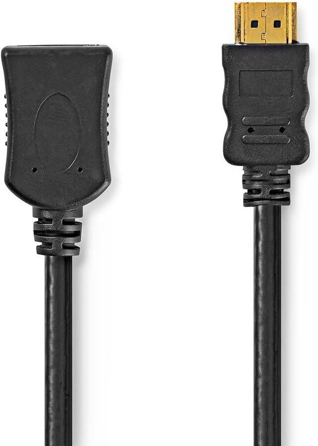Nedis High Speed ??HDMI™-Kabel met Ethernet | HDMI™ Connector | HDMI™ Output | 4K@60Hz | ARC | 10.2 Gbps | 2.00 m | Rond | PVC | Zwart | Label