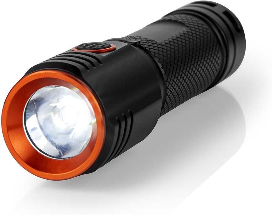 Nedis LED-Zaklamp | Batterij Gevoed | 3.7 V DC | 20 W | Ingebouwde Lithium-Ion | Incl. batterij(en) | Oplaadbaar | Nominale lichtstroom: 2000 lm |