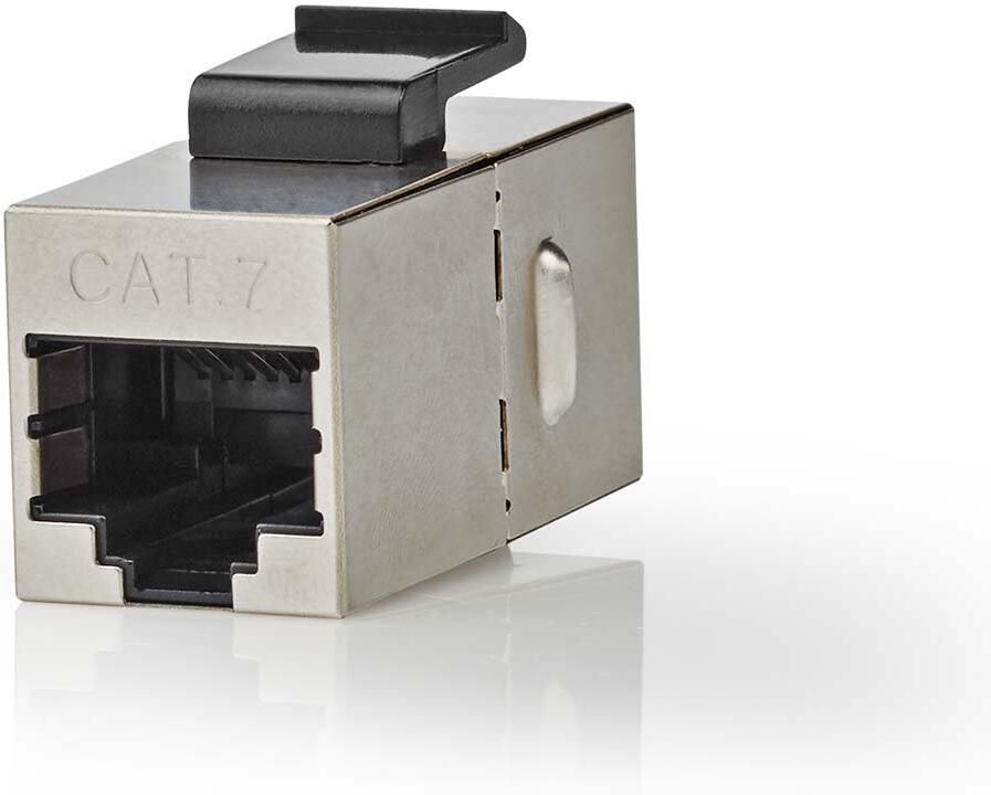 Nedis Netwerkkoppeling | CAT6a CAT7 | Afgeschermd | RJ45 Female | RJ45 Female | Recht | Metaal | Doos CCGB89015ME