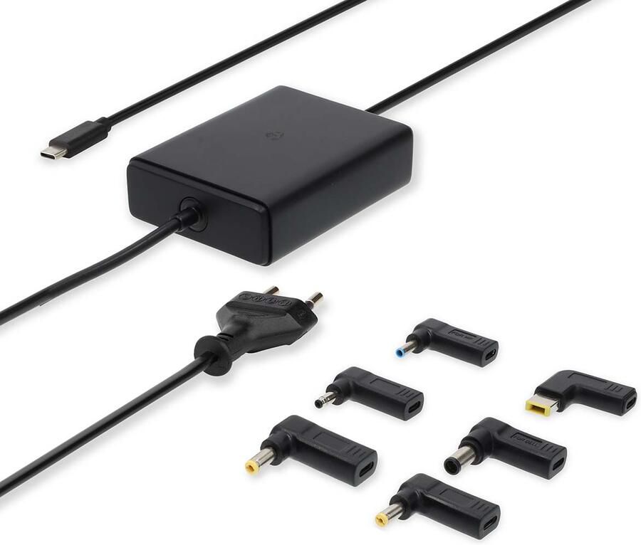 Nedis Notebook-Adapter | GaN | 65 W | 5 9 12 15 20 V DC | 2.4 3.0 3.25 A | Gebruikt voor: Notebook Smartphone Tablet | Euro Type-C