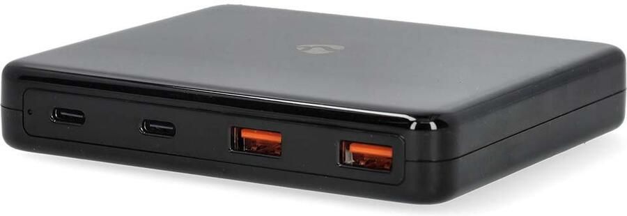 Nedis Oplader | 65 W | GaN | Snellaad functie | 1.5 2.0 3.0 3.25 A | Outputs: 4 | USB-A USB-C™ | Euro | 1.50 m | Automatische Voltage Selectie